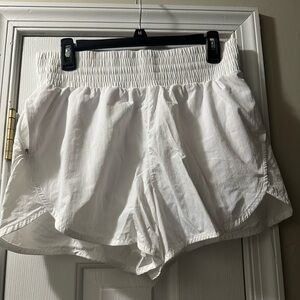 Target brand medium white running shorts/ elastic waist band